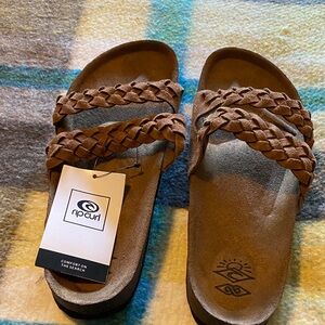 Rip Curl Tan Braided Sandals